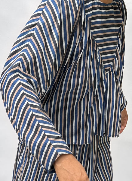 Nikki top, Acadia stripe – Seek Collective