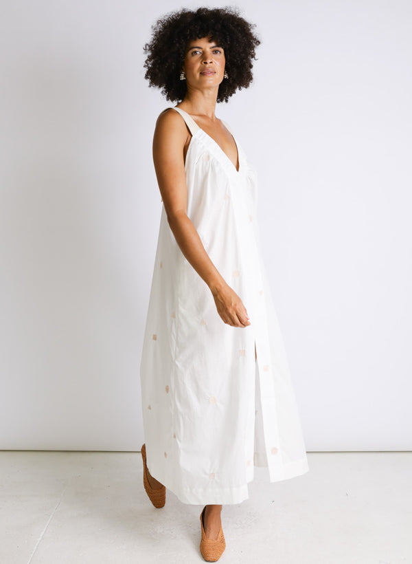 One of a Kind | Tania Dress, white shapes, size S