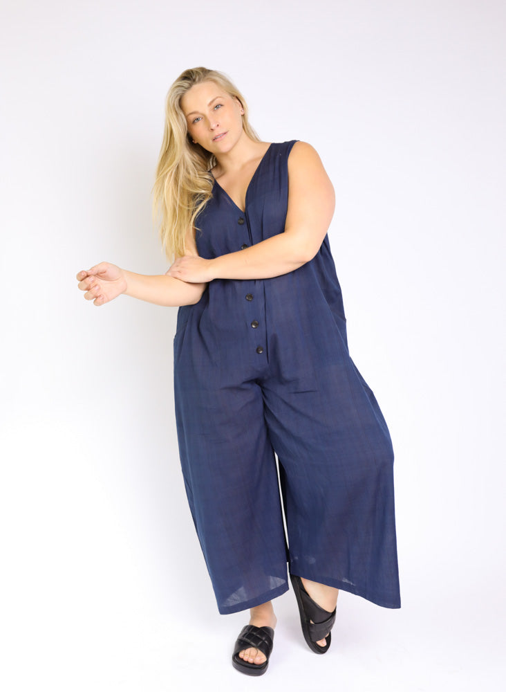 Seek Bazaar | Posta Romper, deep indigo