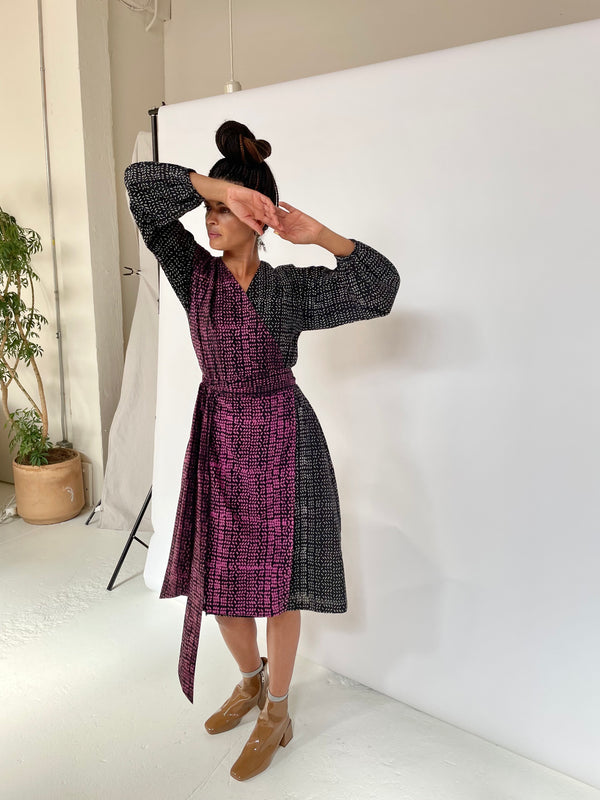 Malika Dress, foliage print