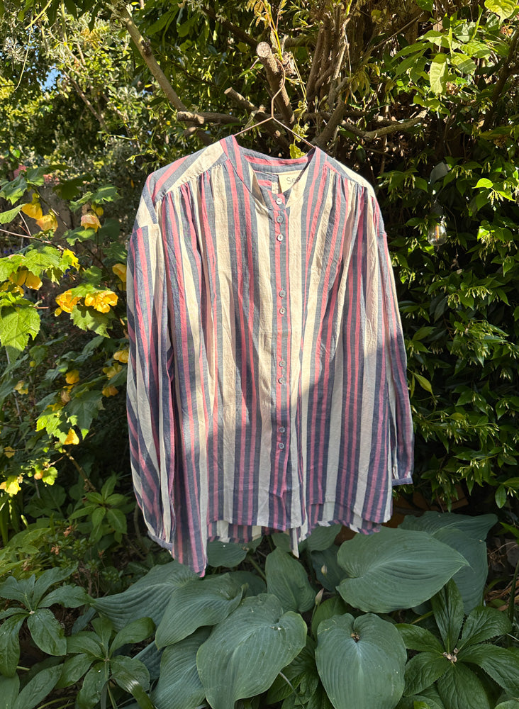 Seek Bazaar | Artist Shirt, fuchsia stripe