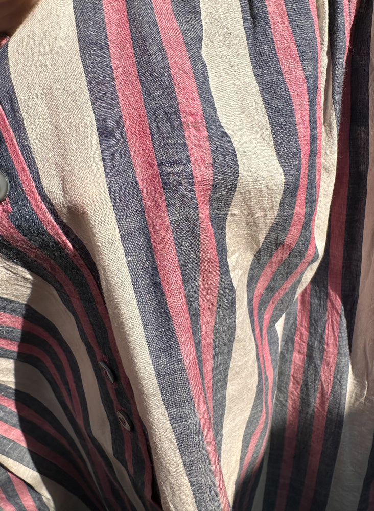Seek Bazaar | Artist Shirt, fuchsia stripe