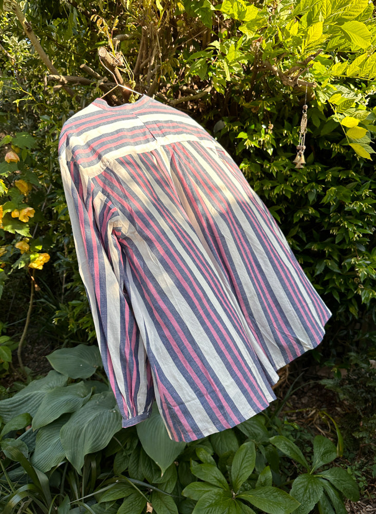 Seek Bazaar | Artist Shirt, fuchsia stripe