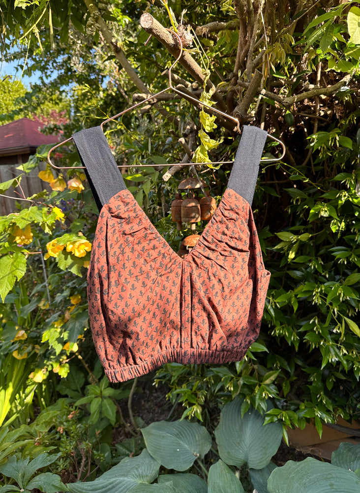 Seek Bazaar | Rachel Crop Top, bhuti print