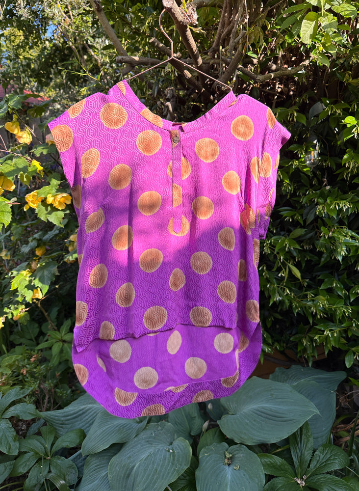 Seek Bazaar | Kerry Top, orchid polka dots