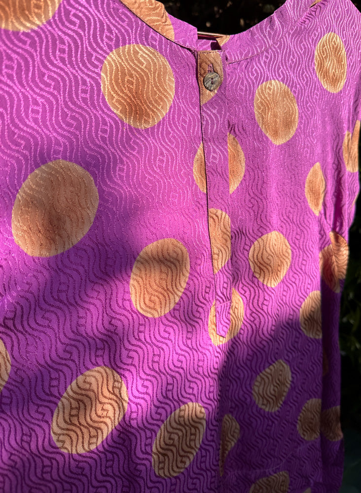 Seek Bazaar | Kerry Top, orchid polka dots
