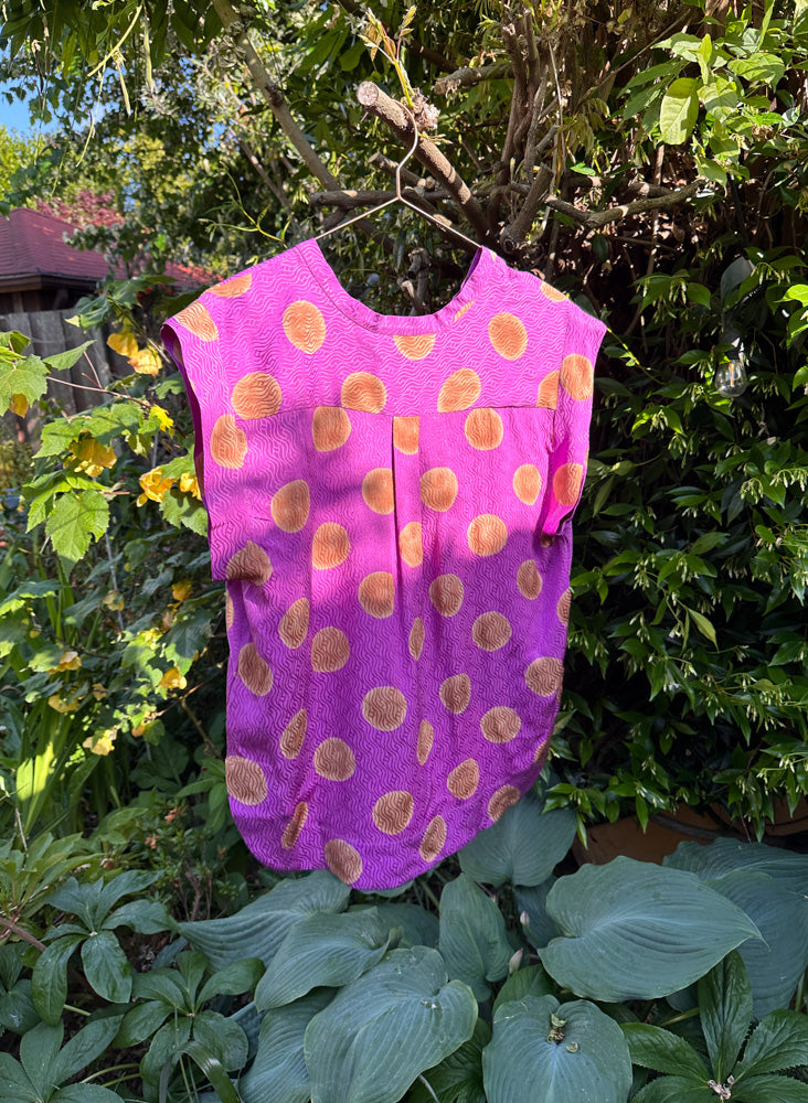 Seek Bazaar | Kerry Top, orchid polka dots