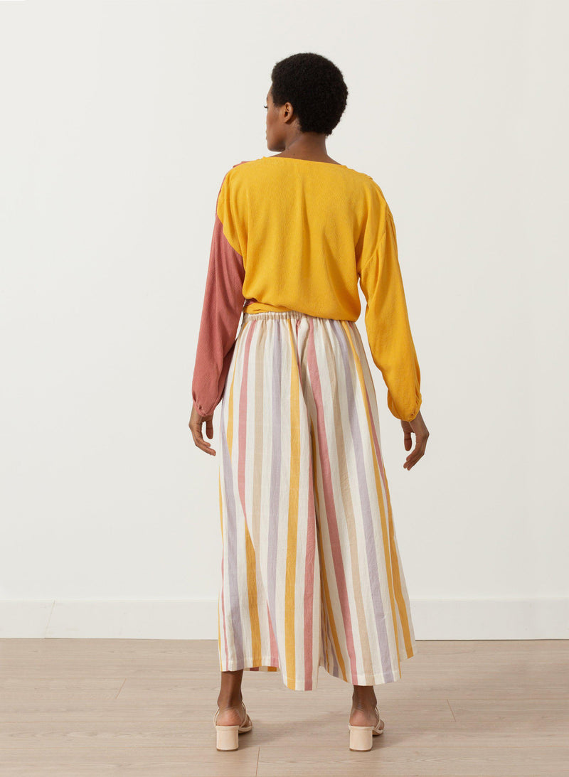 Seek Bazaar | Paige Top, sunset silk