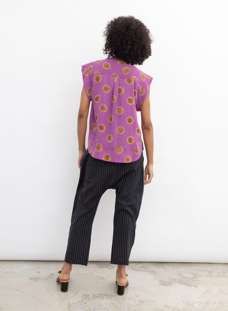 Seek Bazaar | Kerry Top, orchid polka dots