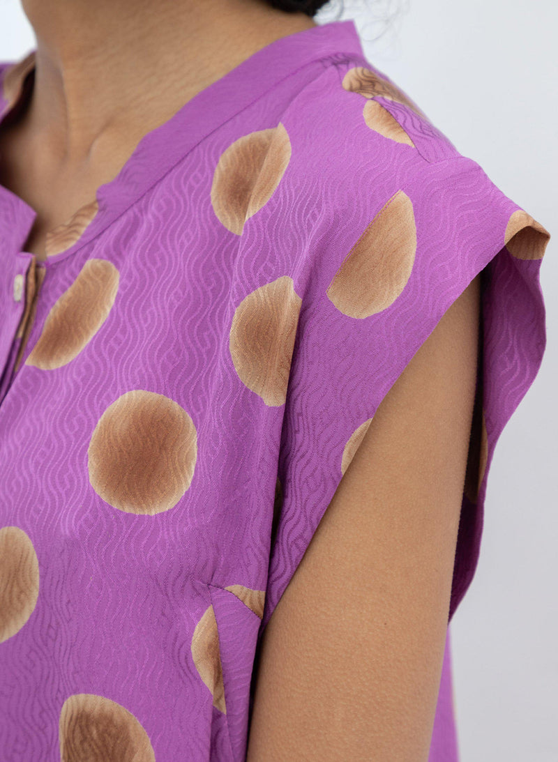 Seek Bazaar | Kerry Top, orchid polka dots