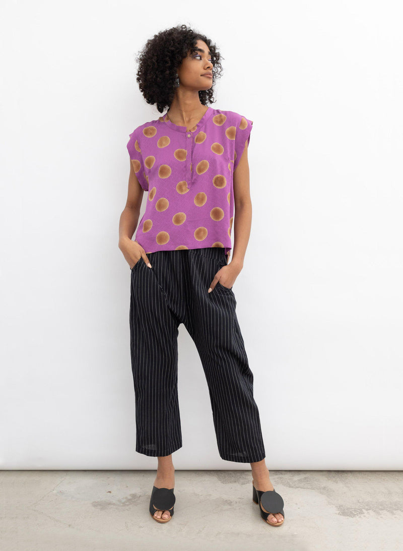 Seek Bazaar | Kerry Top, orchid polka dots