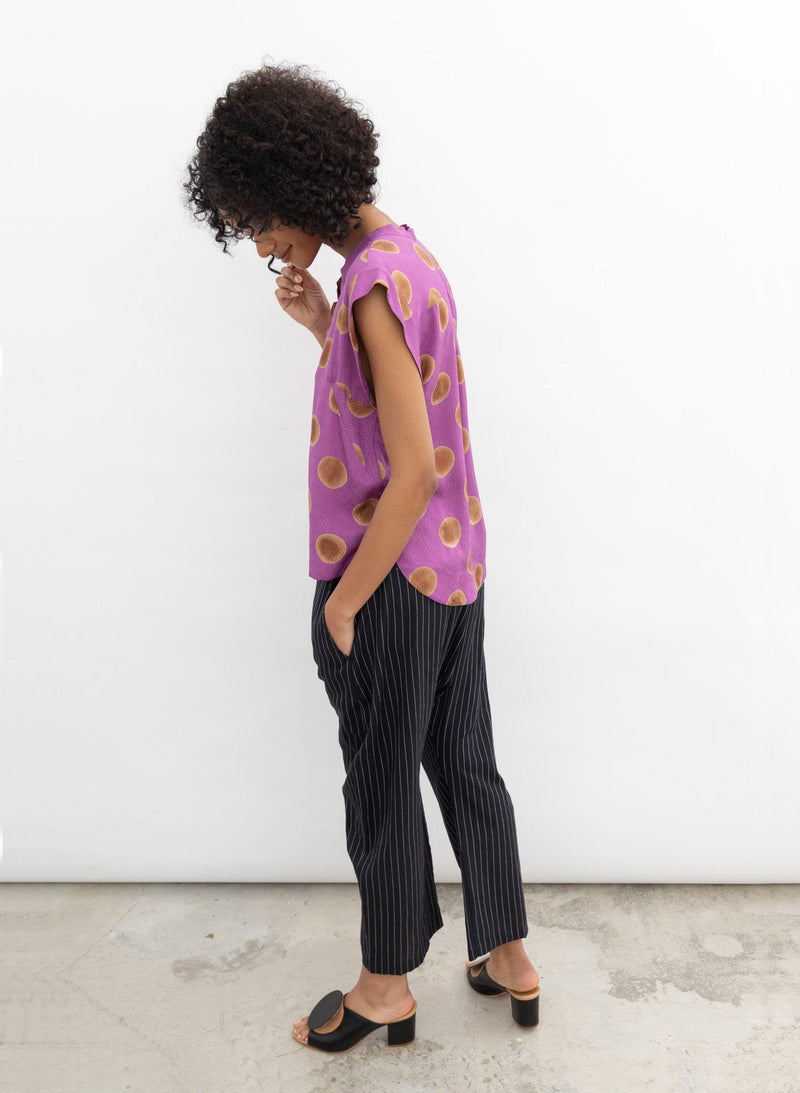Seek Bazaar | Kerry Top, orchid polka dots