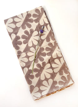 Tea Towels, cocoa dahlia print