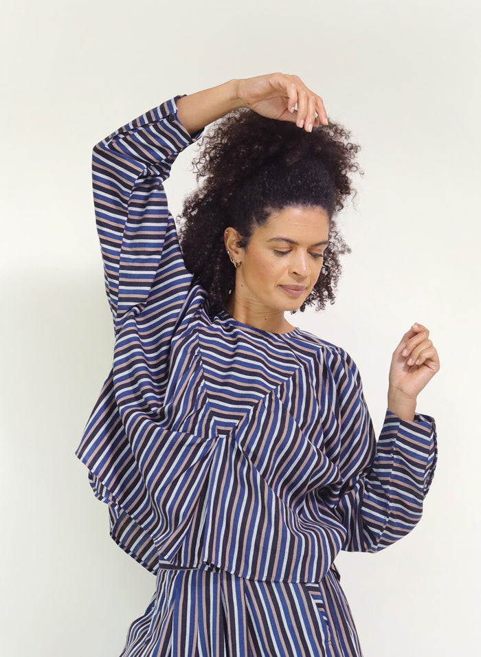Nikki top, Acadia stripe – Seek Collective