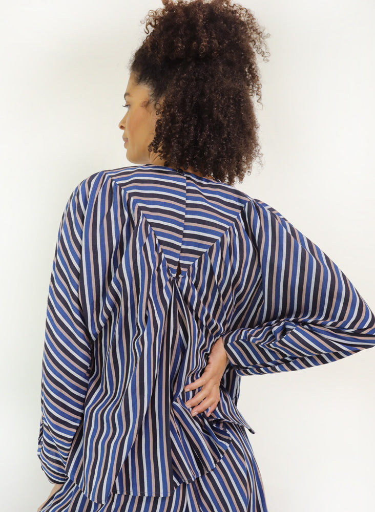 Nikki top, Acadia stripe