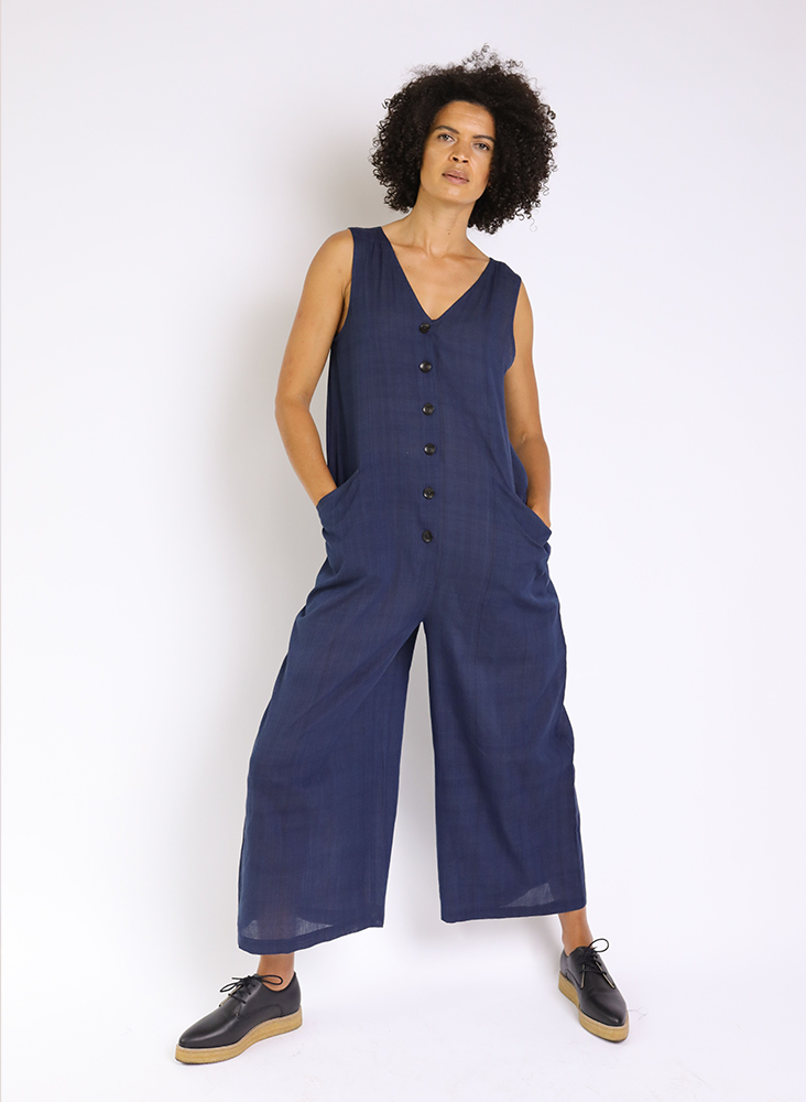 Seek Bazaar | Posta Romper, deep indigo
