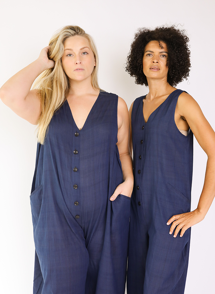 Seek Bazaar | Posta Romper, deep indigo
