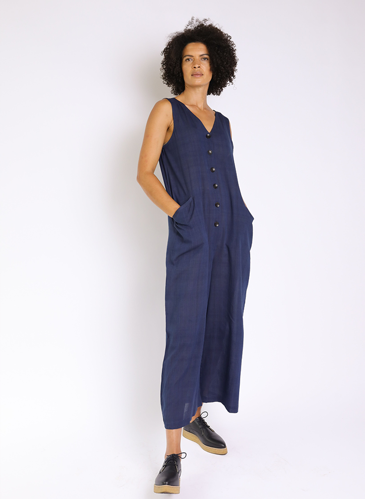 Seek Bazaar | Posta Romper, deep indigo