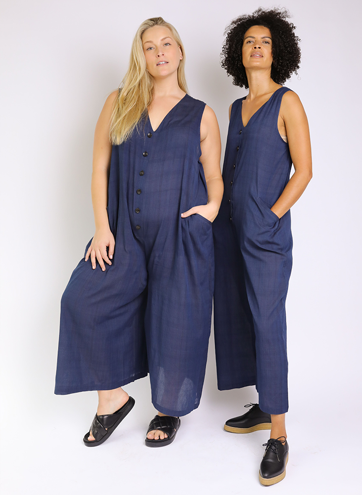 Seek Bazaar | Posta Romper, deep indigo
