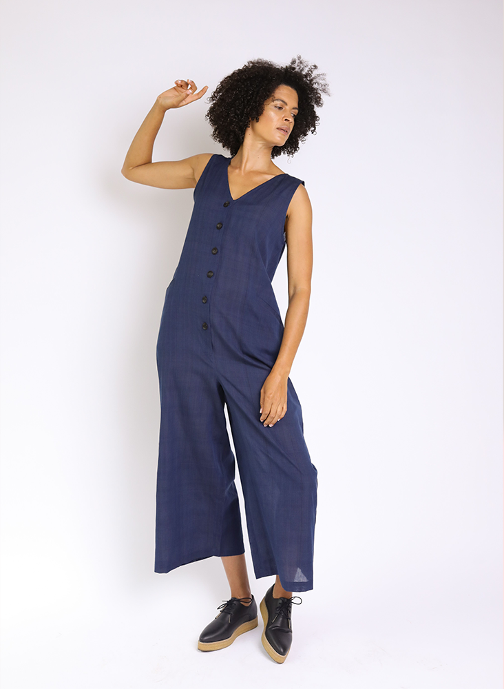 Seek Bazaar | Posta Romper, deep indigo