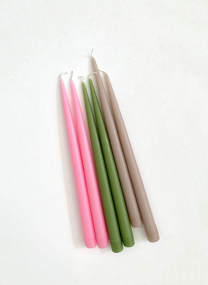 Taper Candles, pink