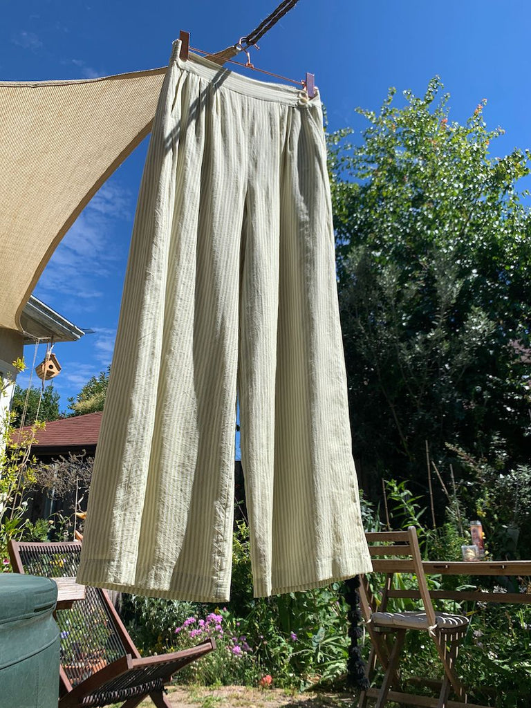Novel Pants, matcha stripe – Seek Collective