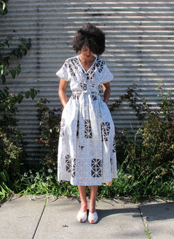 Roma Dress, geode print