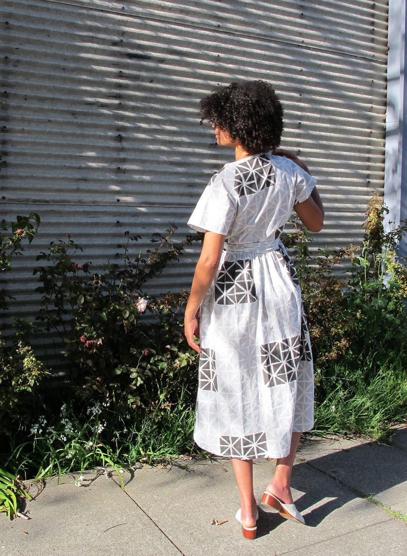 Roma Dress, geode print