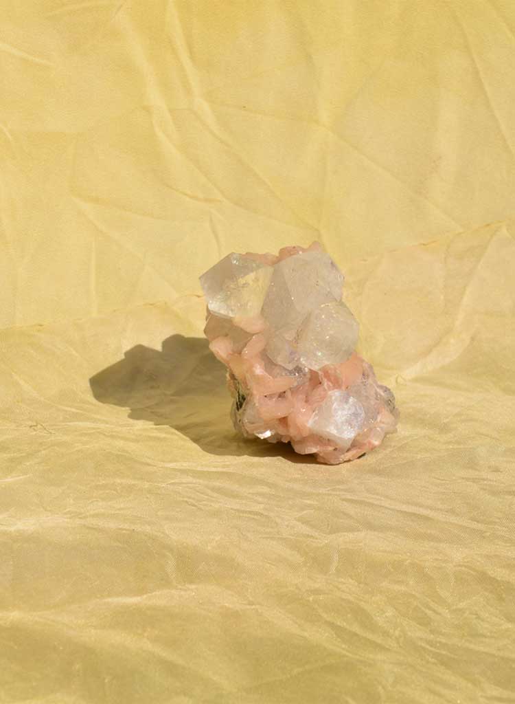 Market Finds: Pink + Clear Stilbite Cluster