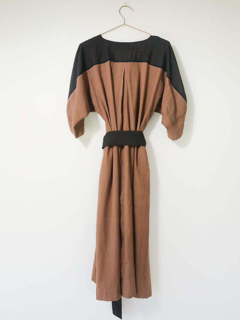 Rhadika Dress, mocha + black