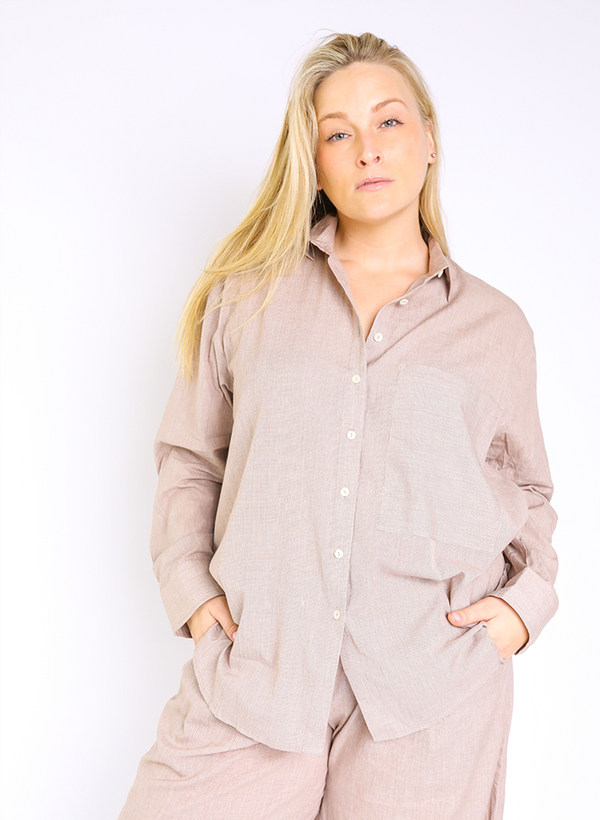 Unisex Page Shirt, fawn