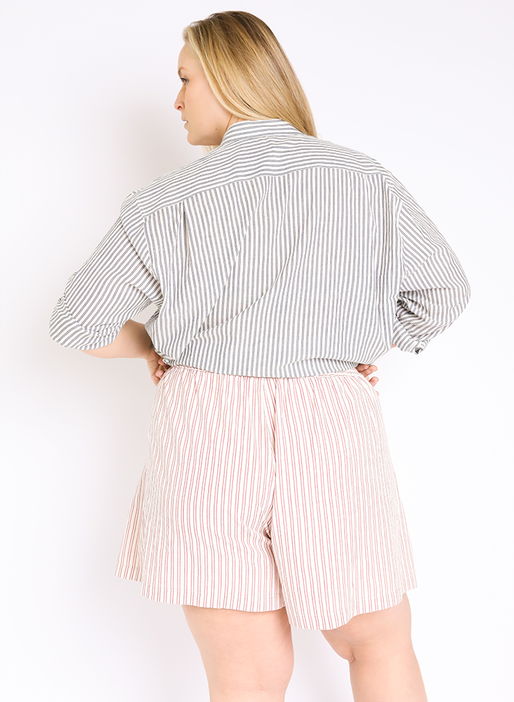 Lola Shorts, geranium stripe