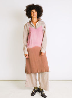 Kothi Slip Dress, blush dip dye